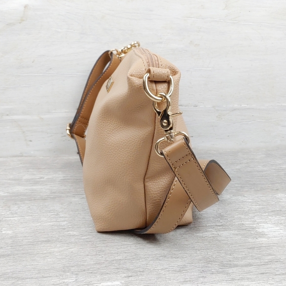 BCBG EUC Tan Faux Leather Adjustable Strap Crossbody/Shoulder Bag - Picture 7 of 7